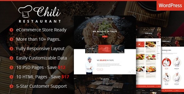 Chili Preview Wordpress Theme - Rating, Reviews, Preview, Demo & Download