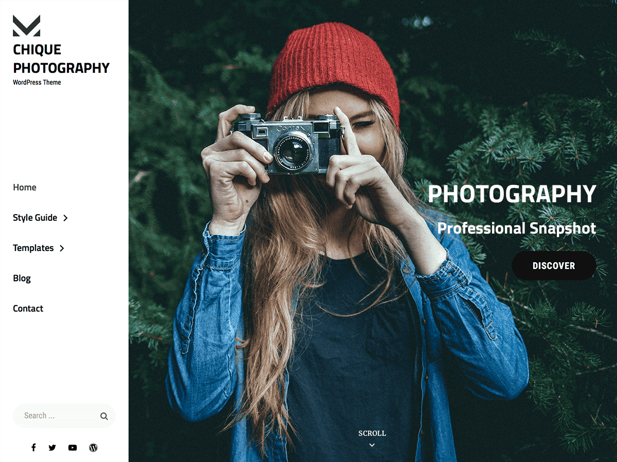 Chique Photography Preview Wordpress Theme - Rating, Reviews, Preview, Demo & Download