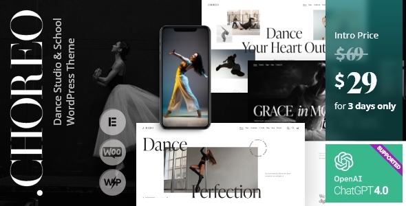Choreo Preview Wordpress Theme - Rating, Reviews, Preview, Demo & Download