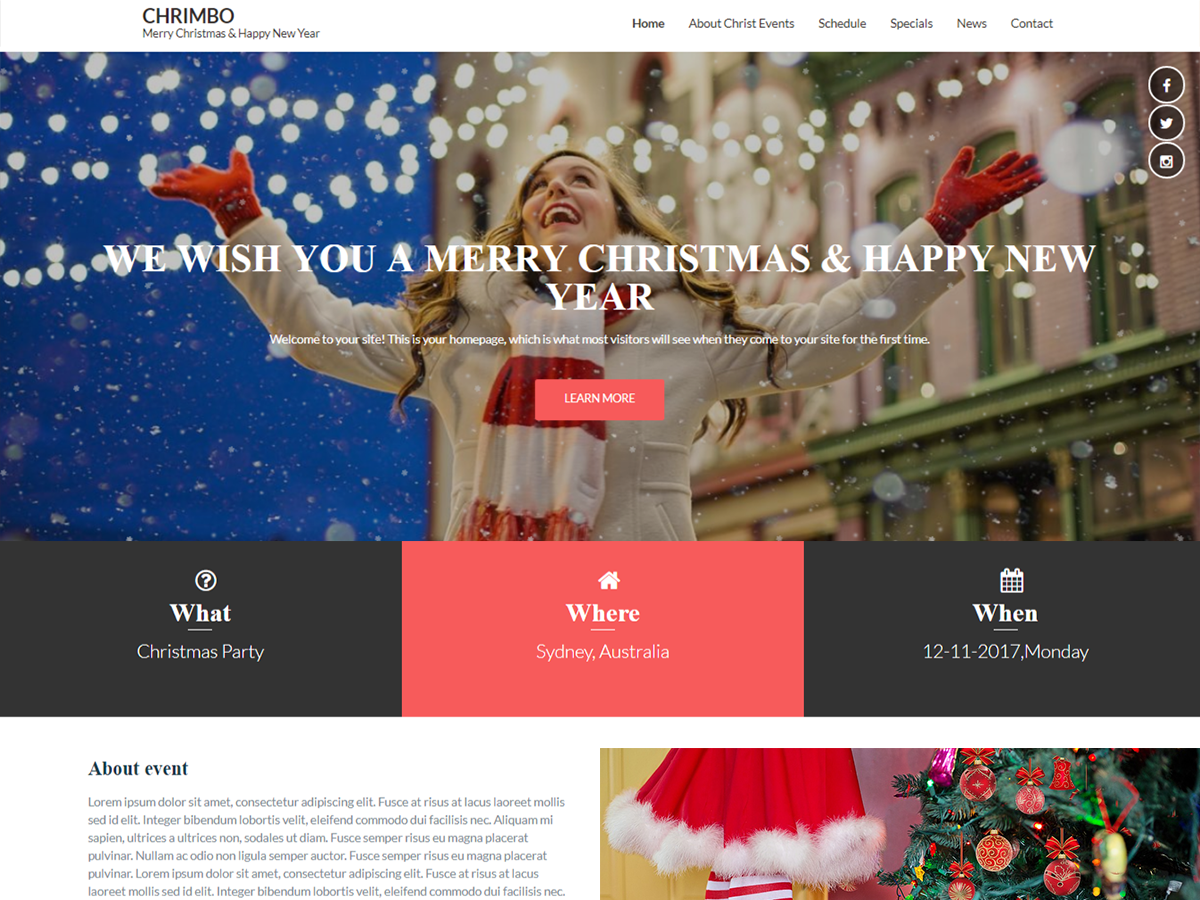 Chrimbo Preview Wordpress Theme - Rating, Reviews, Preview, Demo & Download