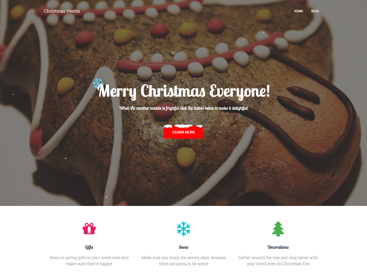Christmas Hestia Preview Wordpress Theme - Rating, Reviews, Preview, Demo & Download