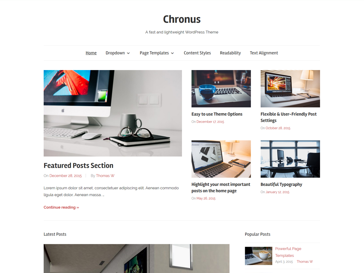 Chronus Preview Wordpress Theme - Rating, Reviews, Preview, Demo & Download