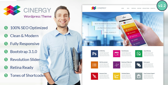 Cinergy Preview Wordpress Theme - Rating, Reviews, Preview, Demo & Download
