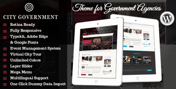 City Government Preview Wordpress Theme - Rating, Reviews, Preview, Demo & Download