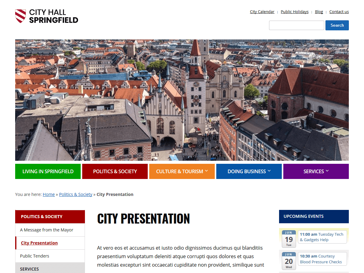 City Hall Preview Wordpress Theme - Rating, Reviews, Preview, Demo & Download