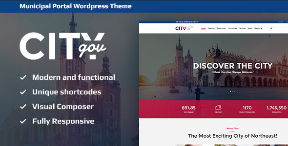 CityGov Preview Wordpress Theme - Rating, Reviews, Preview, Demo & Download