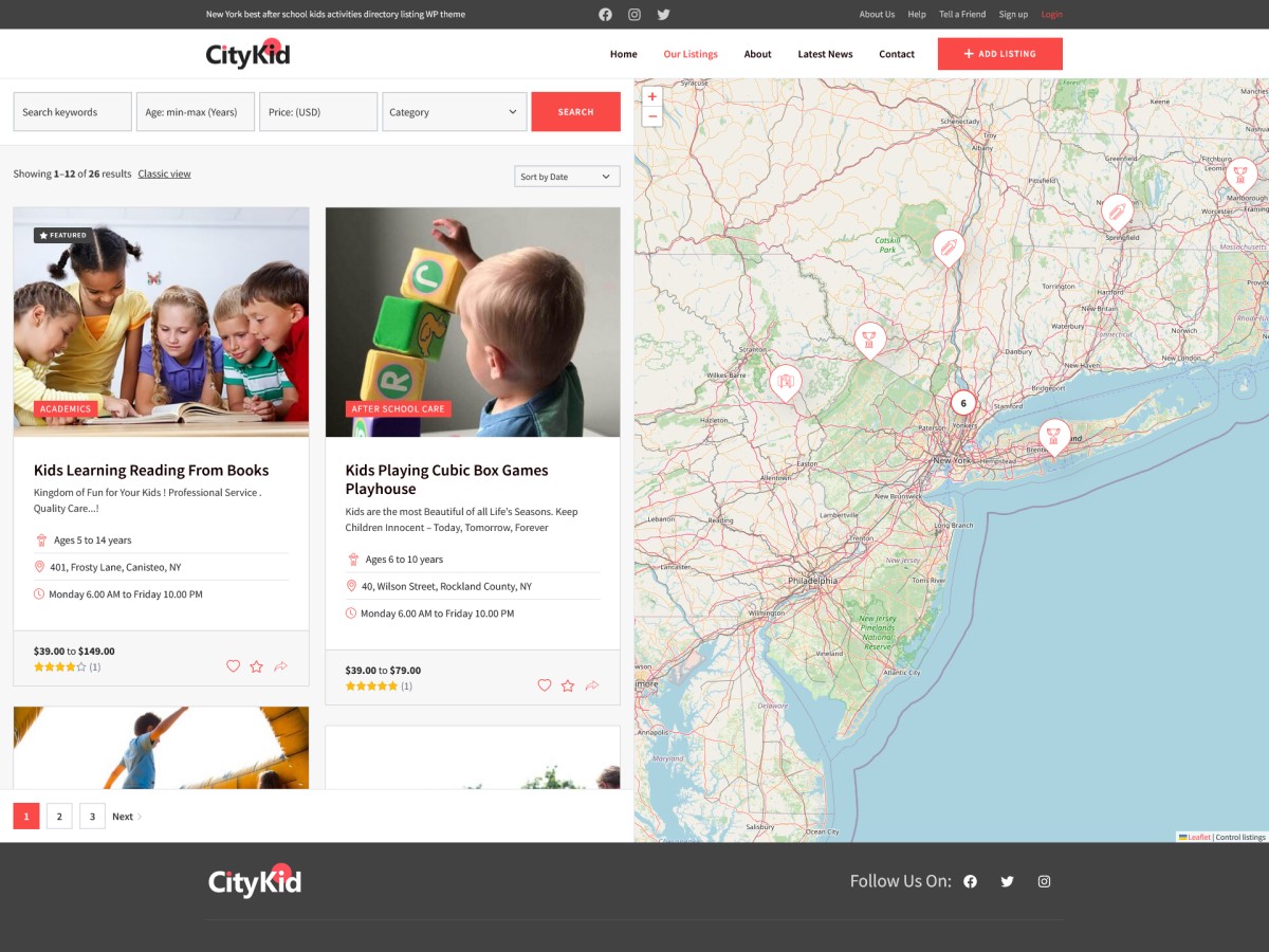 Citykid Preview Wordpress Theme - Rating, Reviews, Preview, Demo & Download