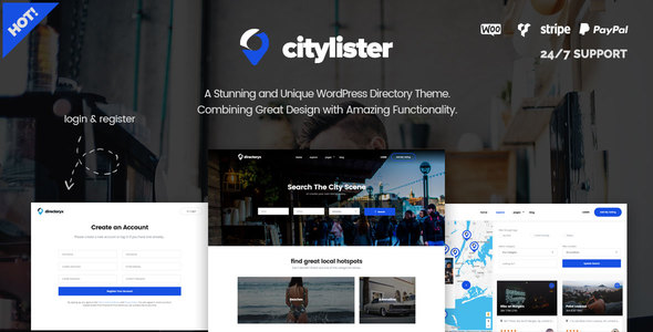 CityLister Preview Wordpress Theme - Rating, Reviews, Preview, Demo & Download