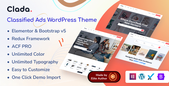 Clada Preview Wordpress Theme - Rating, Reviews, Preview, Demo & Download