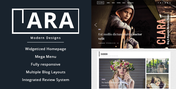 Clara Preview Wordpress Theme - Rating, Reviews, Preview, Demo & Download