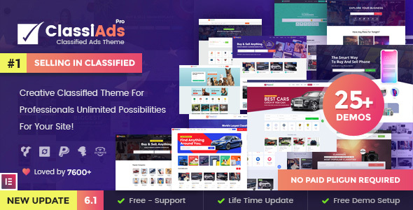Classiads Preview Wordpress Theme - Rating, Reviews, Preview, Demo & Download