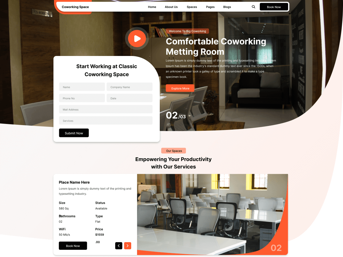 Classic Coworking Preview Wordpress Theme - Rating, Reviews, Preview, Demo & Download