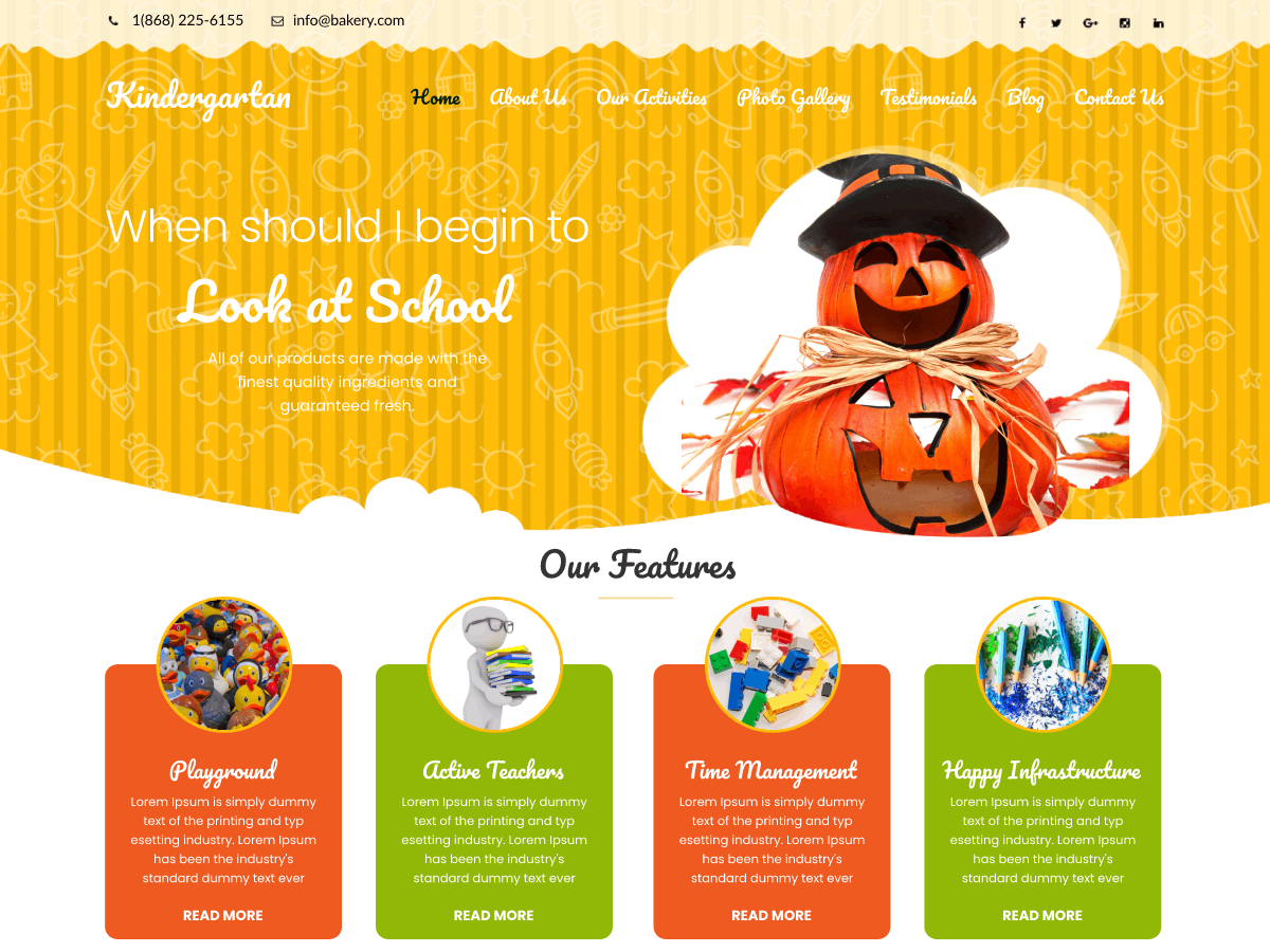 Classic Kindergarten Preview Wordpress Theme - Rating, Reviews, Preview, Demo & Download