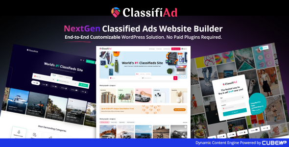 ClassifiAd Preview Wordpress Theme - Rating, Reviews, Preview, Demo & Download