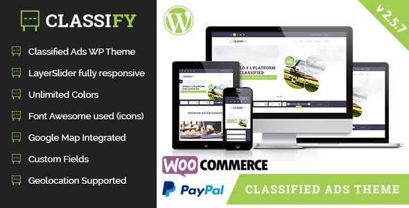 Classify Preview Wordpress Theme - Rating, Reviews, Preview, Demo & Download