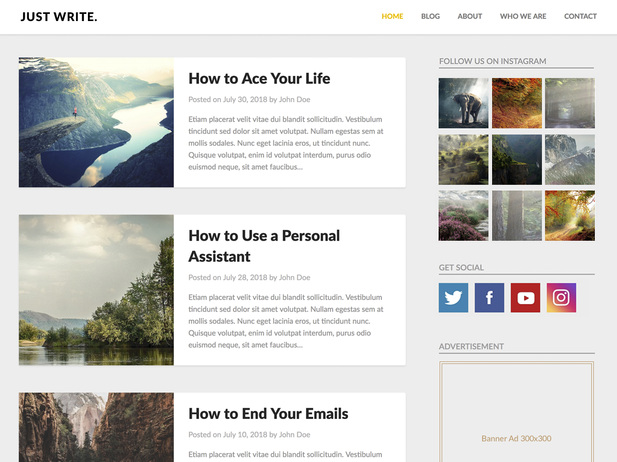 Clean Bloggist Preview Wordpress Theme - Rating, Reviews, Preview, Demo & Download
