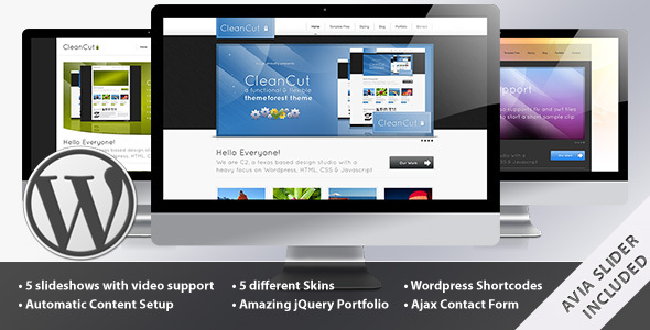 CleanCut Preview Wordpress Theme - Rating, Reviews, Preview, Demo & Download