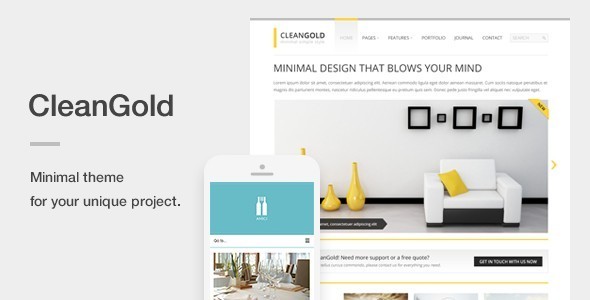 CleanGold Preview Wordpress Theme - Rating, Reviews, Preview, Demo & Download