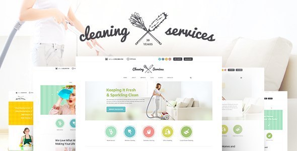 Cleaning Company Preview Wordpress Theme - Rating, Reviews, Preview, Demo & Download