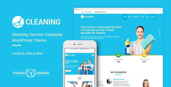 Cleaning Service Preview Wordpress Theme - Rating, Reviews, Preview, Demo & Download
