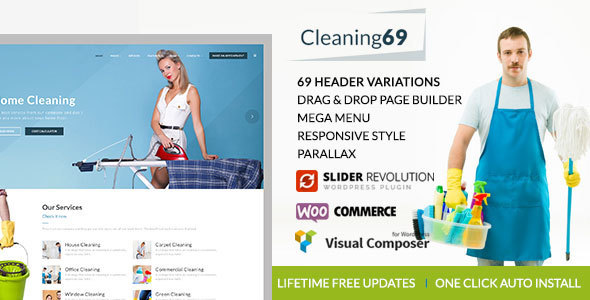 Cleaning69 Preview Wordpress Theme - Rating, Reviews, Preview, Demo & Download