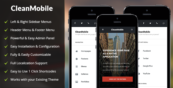 CleanMobile Preview Wordpress Theme - Rating, Reviews, Preview, Demo & Download