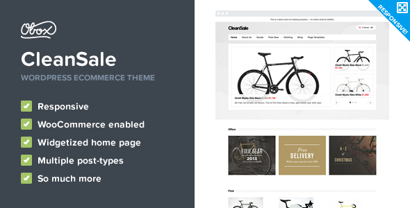 CleanSale Preview Wordpress Theme - Rating, Reviews, Preview, Demo & Download