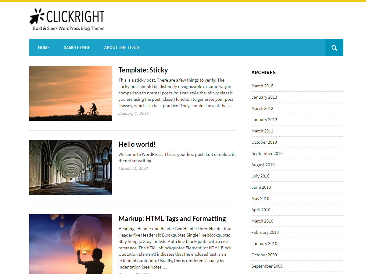 Clickright Lite Preview Wordpress Theme - Rating, Reviews, Preview, Demo & Download