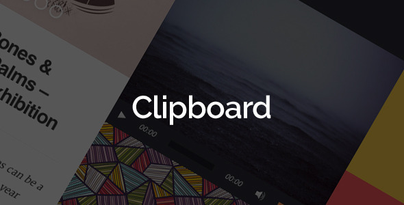 Clipboard Preview Wordpress Theme - Rating, Reviews, Preview, Demo & Download
