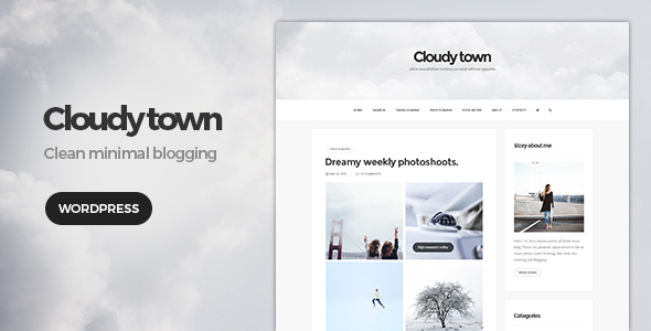 Cloudy Town Preview Wordpress Theme - Rating, Reviews, Preview, Demo & Download