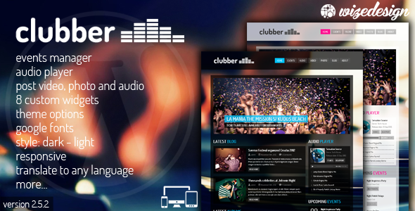 Clubber Preview Wordpress Theme - Rating, Reviews, Preview, Demo & Download