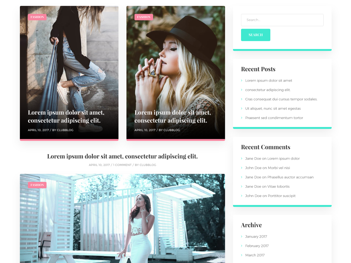 ClubBlog Preview Wordpress Theme - Rating, Reviews, Preview, Demo & Download