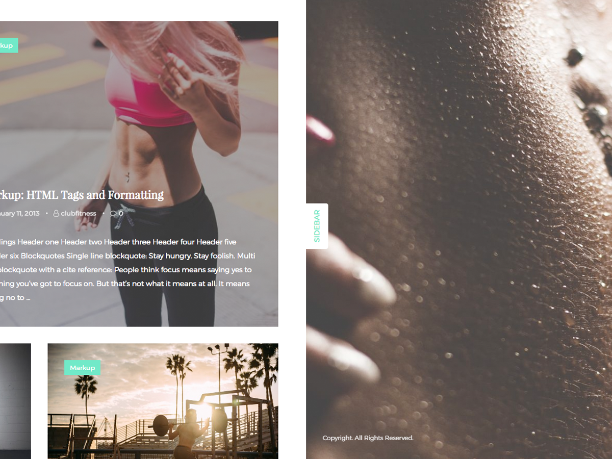 ClubFitness Preview Wordpress Theme - Rating, Reviews, Preview, Demo & Download