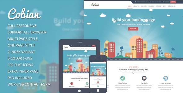 Cobian Preview Wordpress Theme - Rating, Reviews, Preview, Demo & Download