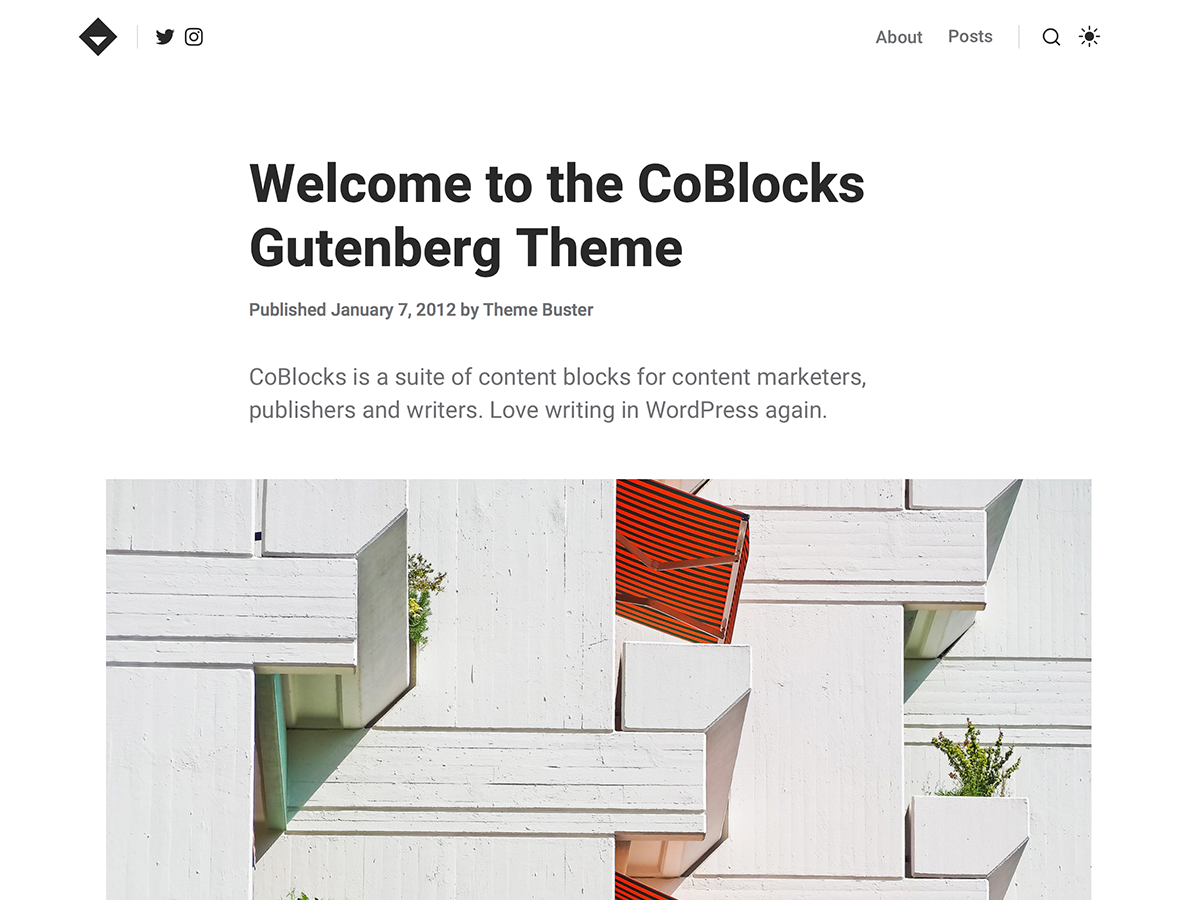 CoBlocks Preview Wordpress Theme - Rating, Reviews, Preview, Demo & Download
