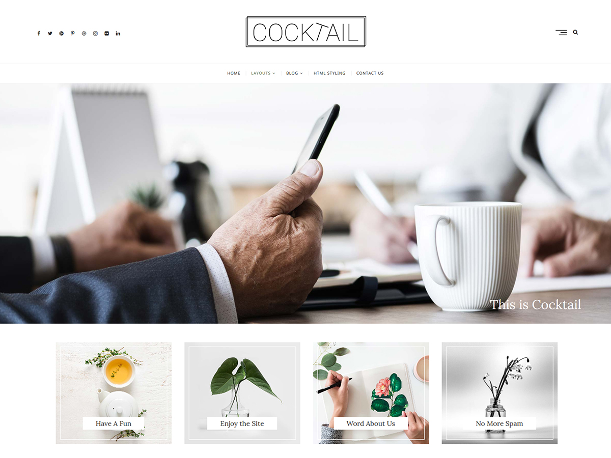 Cocktail Preview Wordpress Theme - Rating, Reviews, Preview, Demo & Download