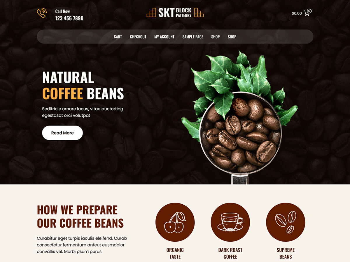 Coffee Block Preview Wordpress Theme - Rating, Reviews, Preview, Demo & Download