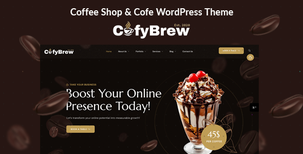 Cofybrew Preview Wordpress Theme - Rating, Reviews, Preview, Demo & Download
