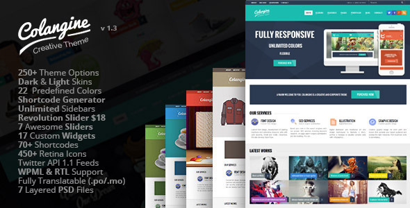 Colangine Preview Wordpress Theme - Rating, Reviews, Preview, Demo & Download