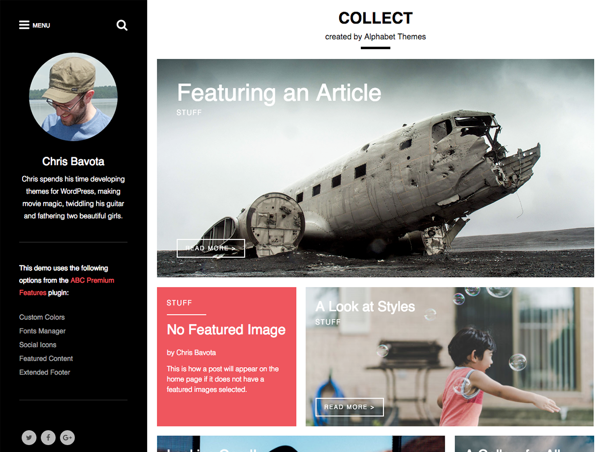 Collect Preview Wordpress Theme - Rating, Reviews, Preview, Demo & Download