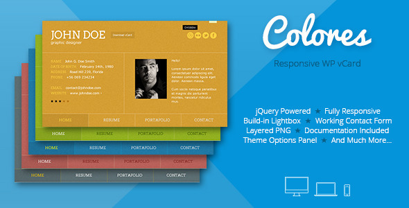 Colores Preview Wordpress Theme - Rating, Reviews, Preview, Demo & Download