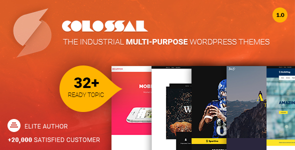 Colossal Preview Wordpress Theme - Rating, Reviews, Preview, Demo & Download