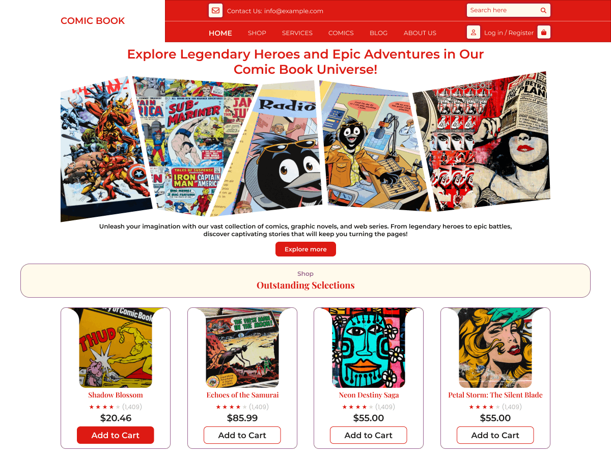 Comic Ebook Preview Wordpress Theme - Rating, Reviews, Preview, Demo & Download
