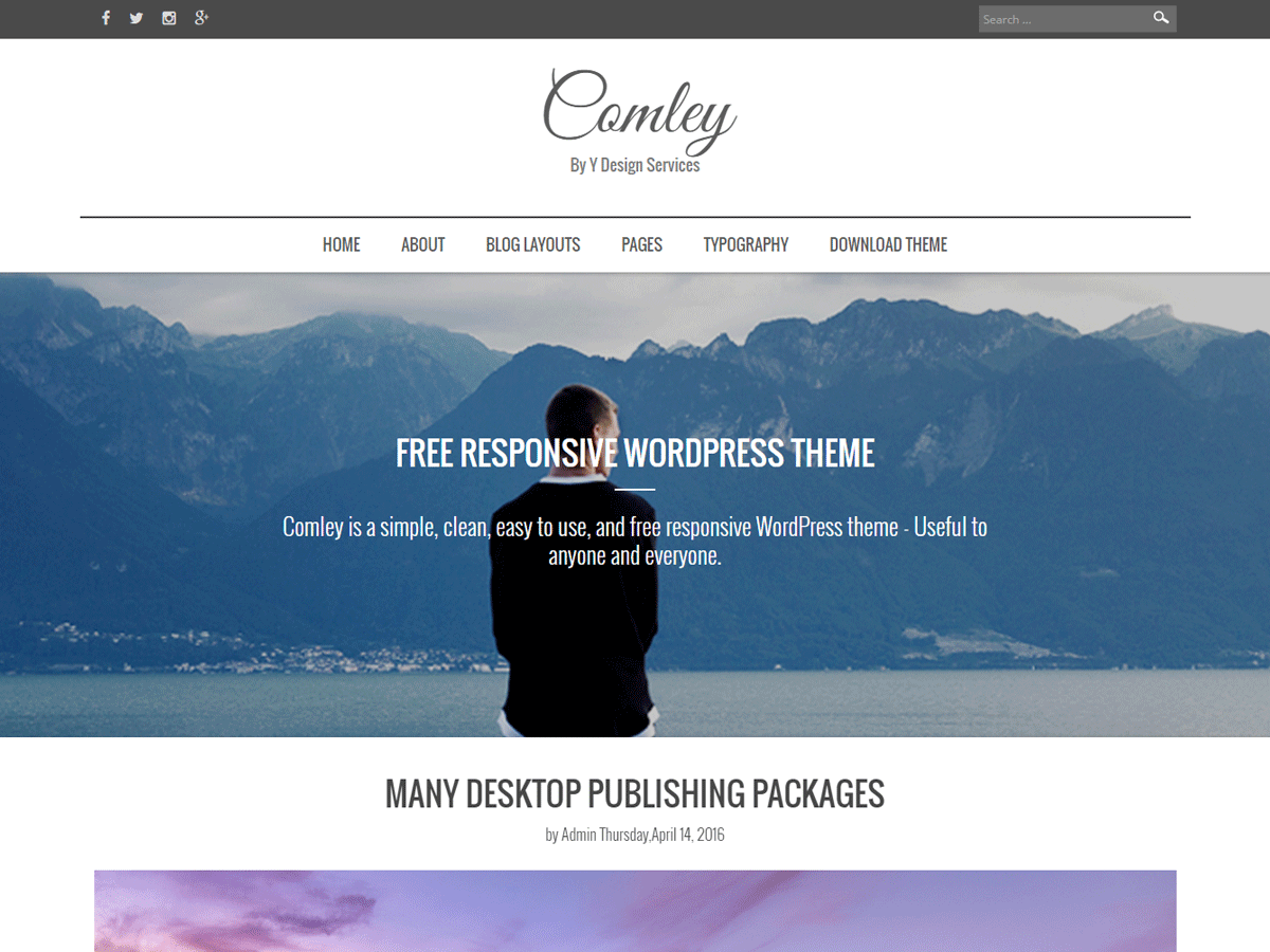 Comley Preview Wordpress Theme - Rating, Reviews, Preview, Demo & Download