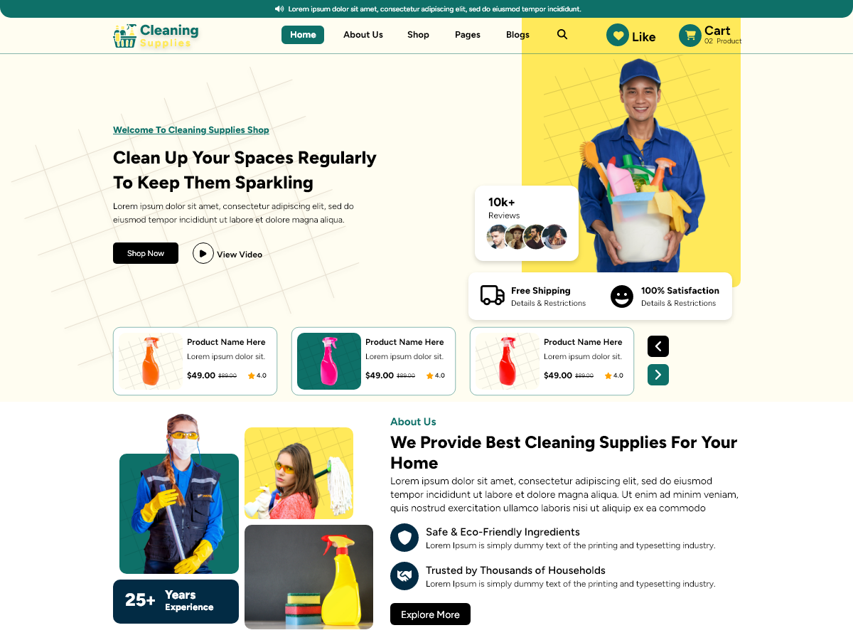Commercial Cleaning Preview Wordpress Theme - Rating, Reviews, Preview, Demo & Download