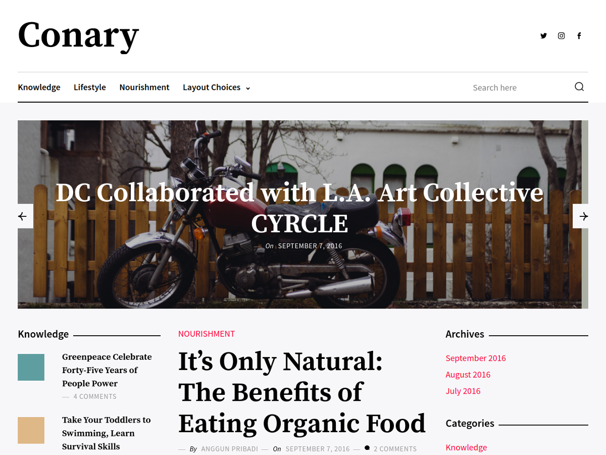 Conary Preview Wordpress Theme - Rating, Reviews, Preview, Demo & Download