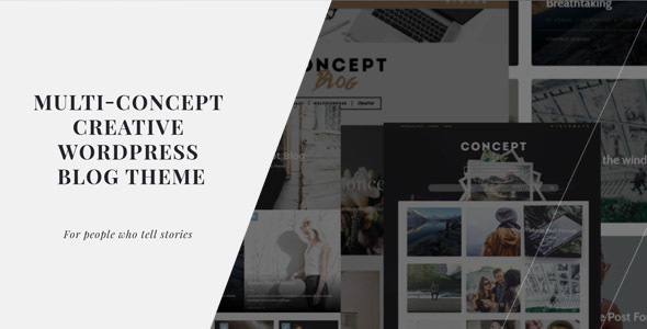 Concept Blog Preview Wordpress Theme - Rating, Reviews, Preview, Demo & Download