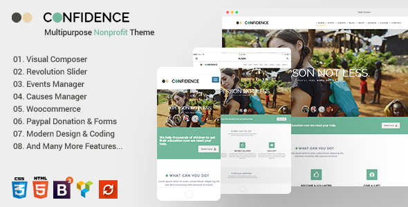Confidence Preview Wordpress Theme - Rating, Reviews, Preview, Demo & Download