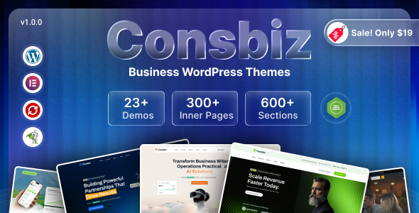 Consbiz Preview Wordpress Theme - Rating, Reviews, Preview, Demo & Download