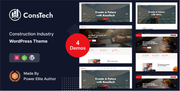 Constech Preview Wordpress Theme - Rating, Reviews, Preview, Demo & Download